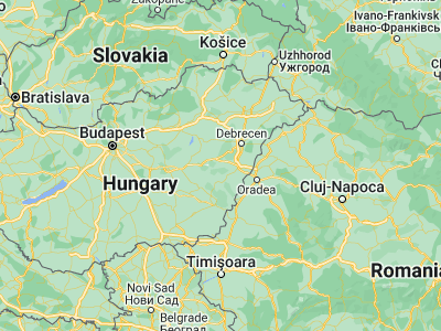 Map showing location of Sárrétudvari (47.23333, 21.2)