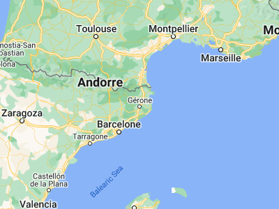 Map showing location of Sarrià de Ter (42.01667, 2.83333)