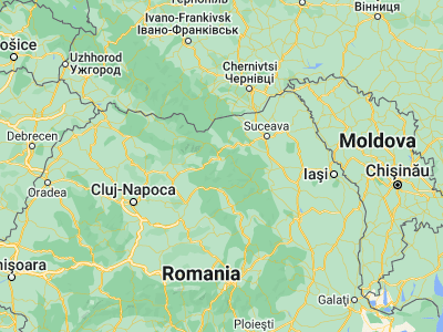 Map showing location of Şaru Dornei (47.28333, 25.35)