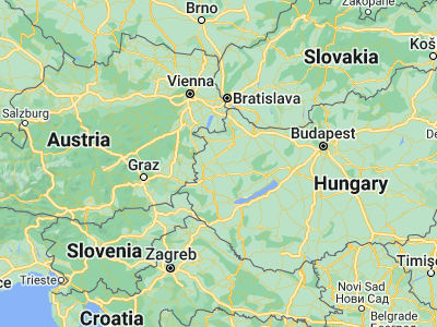 Map showing location of Sárvár (47.25395, 16.93525)
