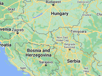 Map showing location of Sarvaš (45.52722, 18.8375)