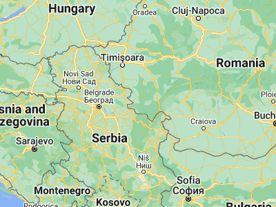 Map showing location of Sasca Montană (44.88278, 21.70389)