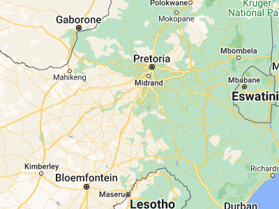 Map showing location of Sasolburg (-26.81358, 27.81695)