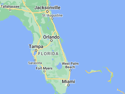 Map showing location of Satellite Beach (28.17612, -80.59005)