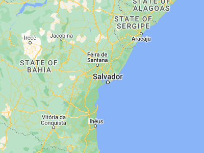 Map showing location of Saubara (-12.7375, -38.76861)