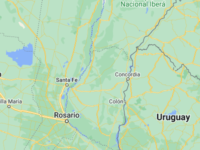 Map showing location of Sauce de Luna (-31.23794, -59.21872)
