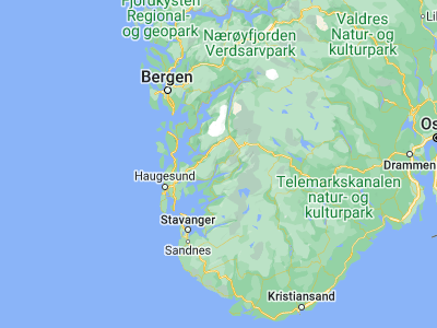 Map showing location of Sauda (59.65059, 6.35415)