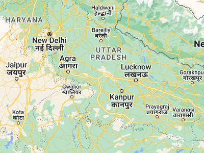 Map showing location of Saurikh (27.02965, 79.48785)