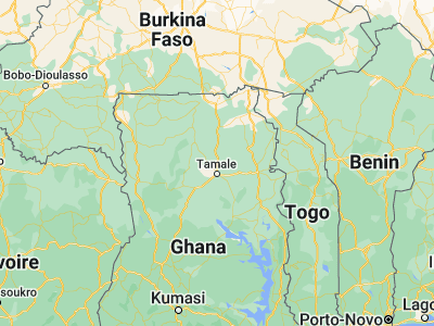 Map showing location of Savelugu (9.62441, -0.8253)