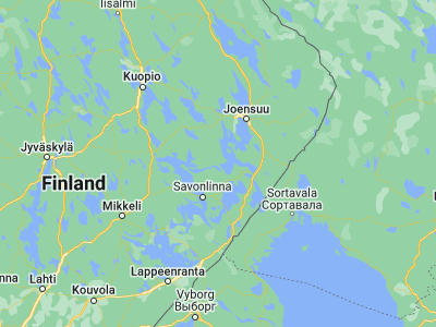 Map showing location of Savonranta (62.18333, 29.2)