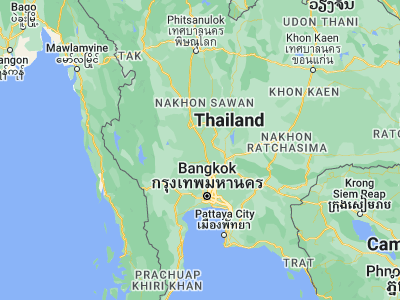 Map showing location of Sawaengha (14.75186, 100.32481)