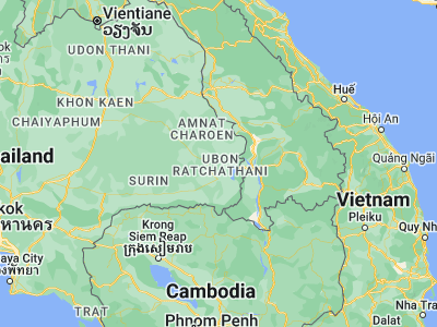 Map showing location of Sawang Wirawong (15.24158, 105.0922)