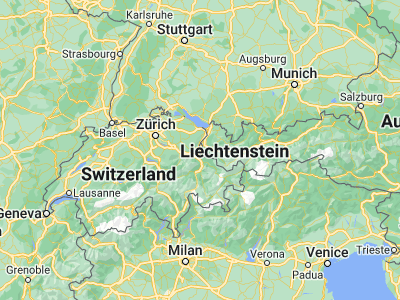 Map showing location of Schaan (47.16498, 9.50867)