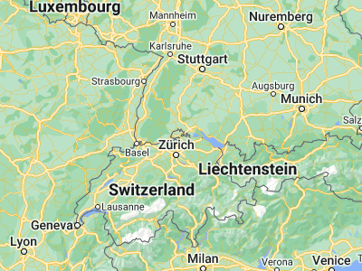 Map showing location of Schaffhausen (47.69732, 8.63493)