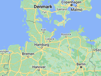 Map showing location of Scharbeutz (54.03333, 10.75)