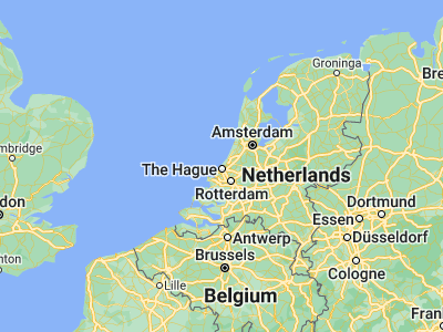 Map showing location of Scheveningen (52.10461, 4.27557)