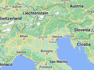 Map showing location of Schio (45.7124, 11.35739)