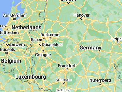 Map showing location of Schmallenberg (51.15473, 8.28505)