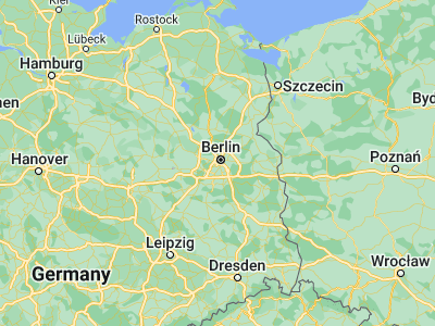 Map showing location of Schöneberg (52.46667, 13.35)