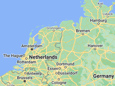 Map showing location of Schoonebeek (52.6625, 6.88472)