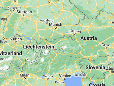 Map showing location of Schwaz (47.35169, 11.71014)