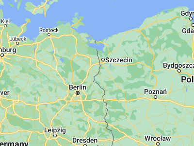 Map showing location of Schwedt (Oder) (53.05963, 14.28154)