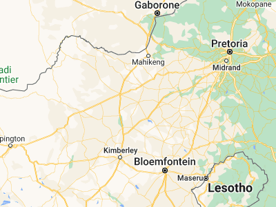 Map showing location of Schweizer-Reneke (-27.18871, 25.32931)