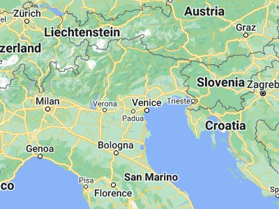 Map showing location of Scorzè (45.57361, 12.10611)