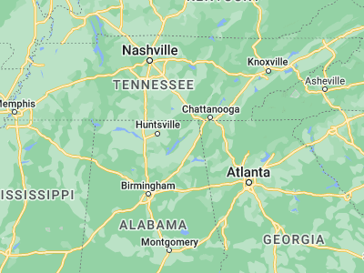 Map showing location of Scottsboro (34.67231, -86.03415)