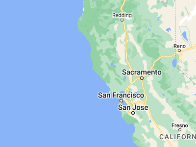 Map showing location of Sea Ranch (38.71519, -123.45445)