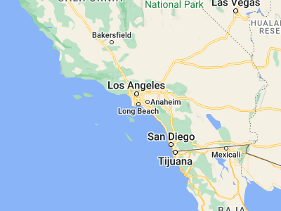 Map showing location of Seal Beach (33.74141, -118.10479)