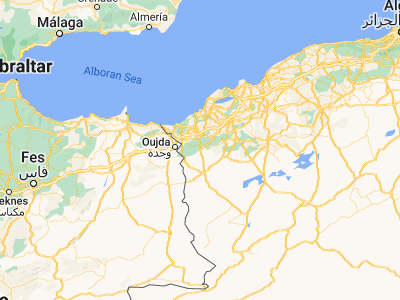 Map showing location of Sebdou (34.63703, -1.33143)