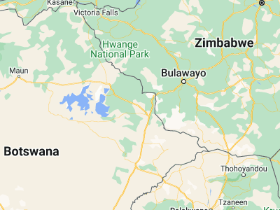 Map showing location of Sebina (-20.86667, 27.25)