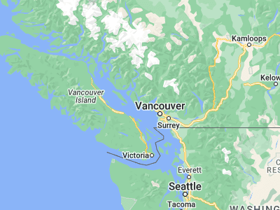 Map showing location of Sechelt (49.47348, -123.75206)