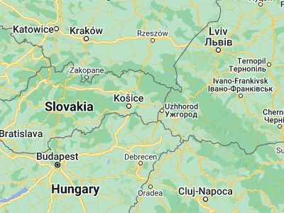 Map showing location of Sečovce (48.70074, 21.66104)