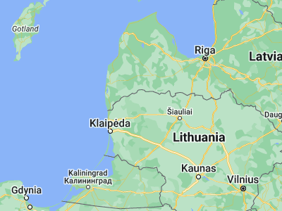 Map showing location of Seda (56.16667, 22.1)