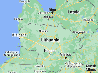 Map showing location of Šeduva (55.76667, 23.76667)