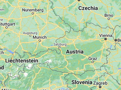 Map showing location of Seekirchen am Wallersee (47.9, 13.13333)