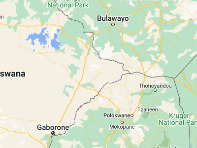 Map showing location of Sefophe (-22.18333, 27.96667)
