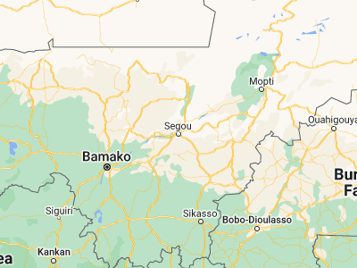 Map showing location of Ségou (13.4317, -6.2157)