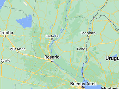 Map showing location of Seguí (-31.95642, -60.12488)