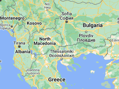 Map showing location of Sekirnik (41.43806, 22.79389)