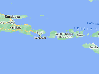 Map showing location of Sekotong Tengah (-8.7782, 116.0485)