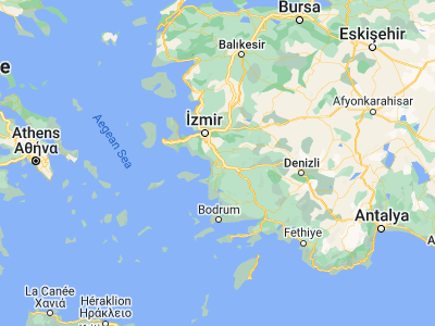 Map showing location of Selçuk (37.95137, 27.36849)