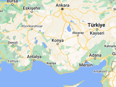 Map showing location of Selçuklu (37.8842, 32.49222)