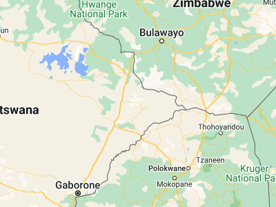Map showing location of Selebi-Phikwe (-21.97895, 27.84296)