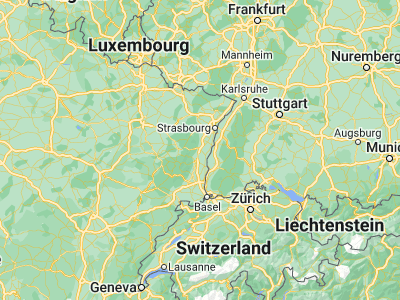 Map showing location of Sélestat (48.26667, 7.45)