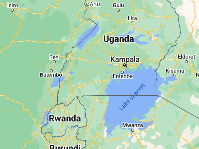 Map showing location of Sembabule (-0.07722, 31.45667)