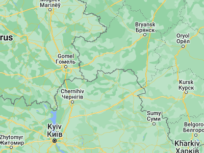 Map showing location of Semenivka (52.17827, 32.58183)