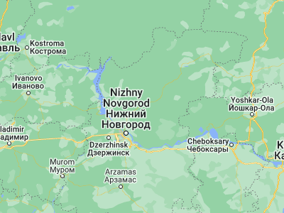 Map showing location of Semënov (56.78749, 44.49297)